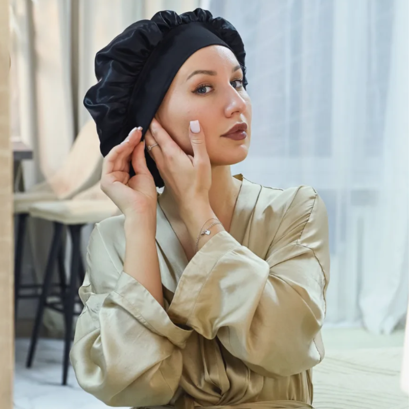 Casual Slaapmuts van Pure Zijde